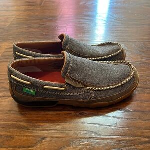 Twisted X Men’s Slip On Driving Mocs - Dust